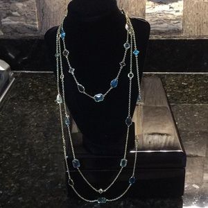 Carolee shades of blue bundle of 2 necklaces